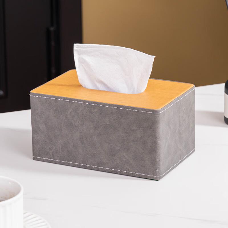 Moshen Leather-Look Plastic Tissue Box Set