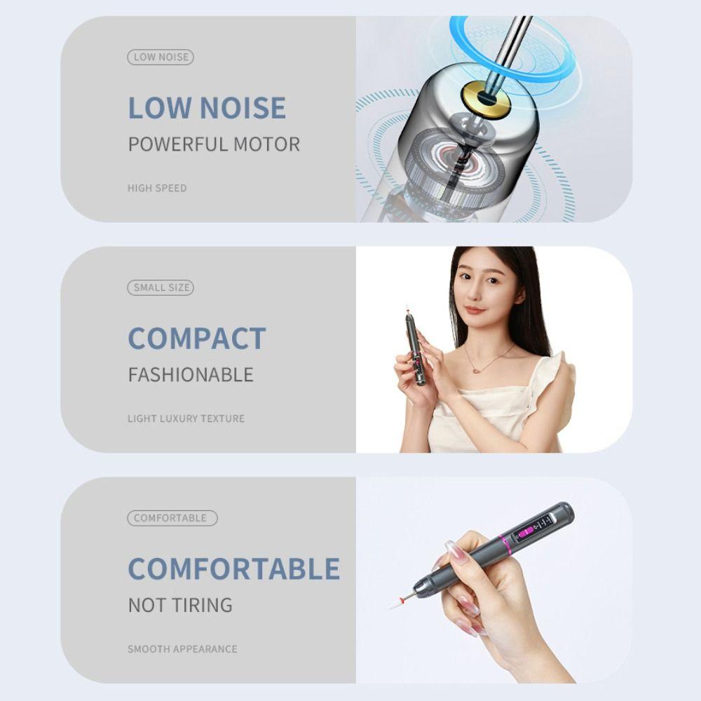 Portable Electric Nail Drill Machine High-Speed Electric Nail Polisher Sanding File Pen  Nail Salon