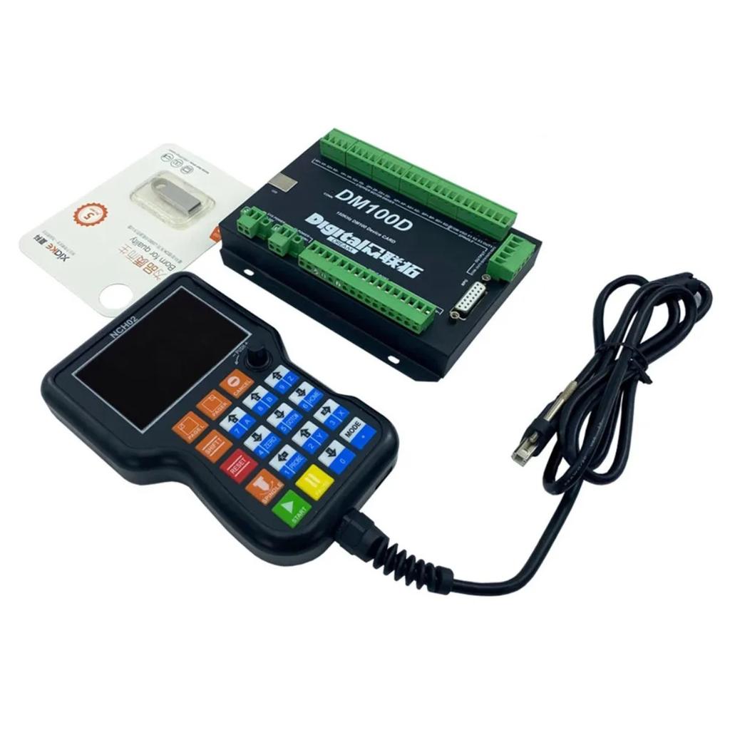 NCH02 CNC Handle Motion Controller mach3 3/4/5axis 125 KHz Pulse U-disk Read G-CODE CNC engraving machine motion control system
