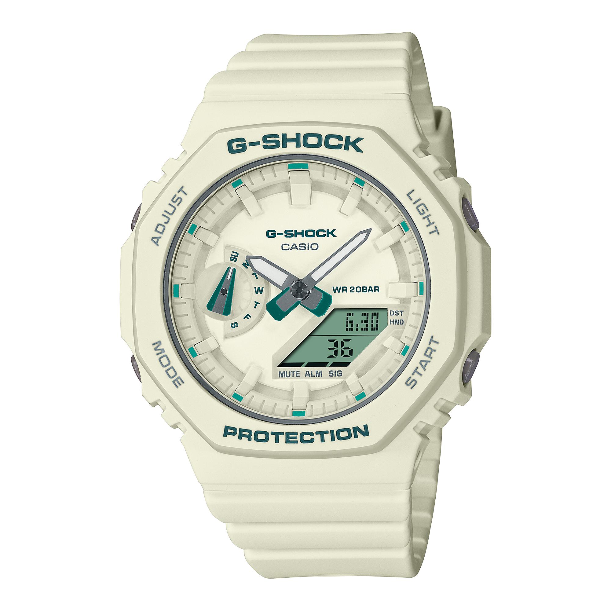 

Casio Men s Resin 200M Water Resistant Analog Shock Resistant Quartz Watch GMA-S2100GA-7A белый