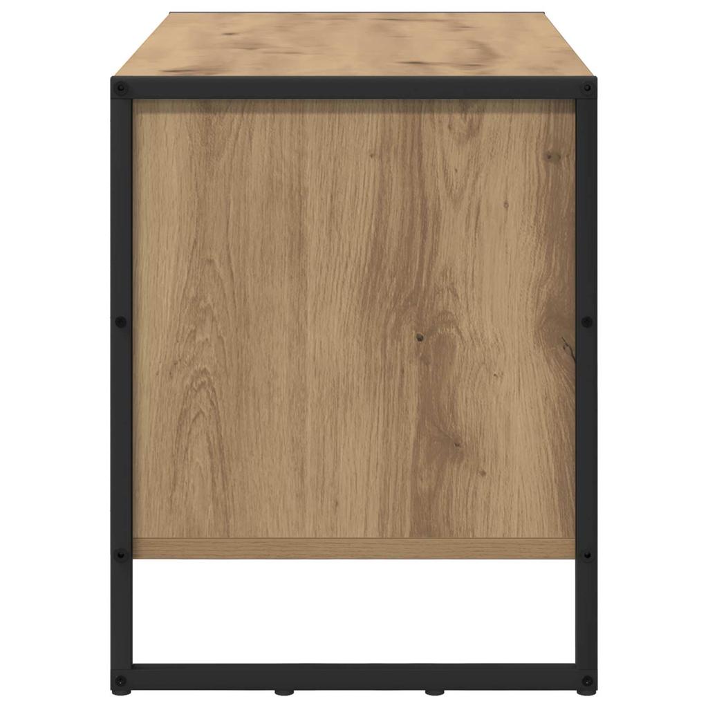 Shoe Cabinet Rustic Oak Finish 60 x 35 x 44 cm Engineered Wood