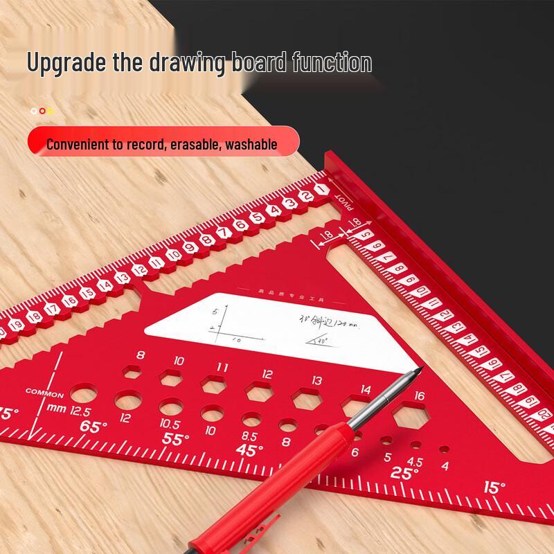 Huafengyi Aluminum Alloy Multifunctional Triangle Ruler