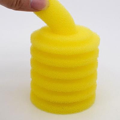 Functional Reusable Strong Adsorption Force Simple Operation Round Yellow Filter Sponge Fish Tank Sponge