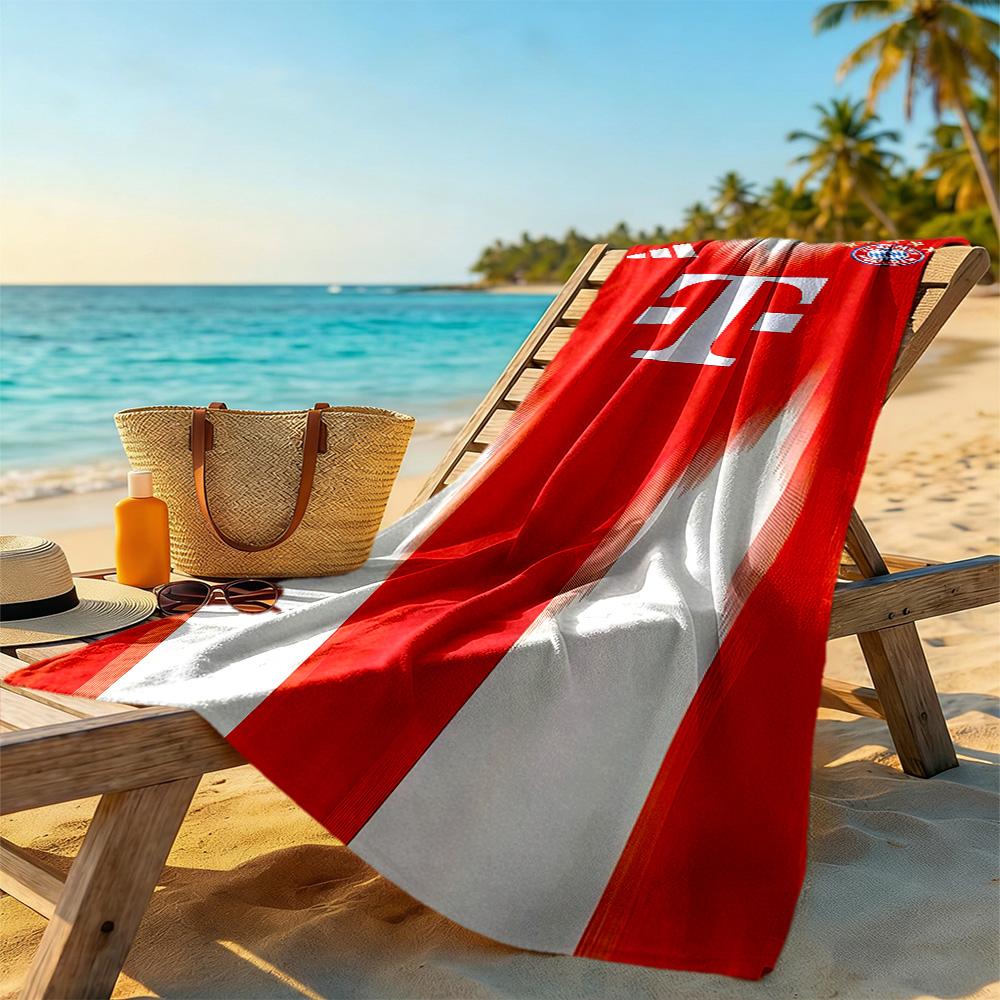 Bayern Munich Beach Towel Soft Durable Quick-Dry Comfortable Lightweight Suitable for Sports, Travel, Swimming, Yoga, Bathroom, Beach, And Pool