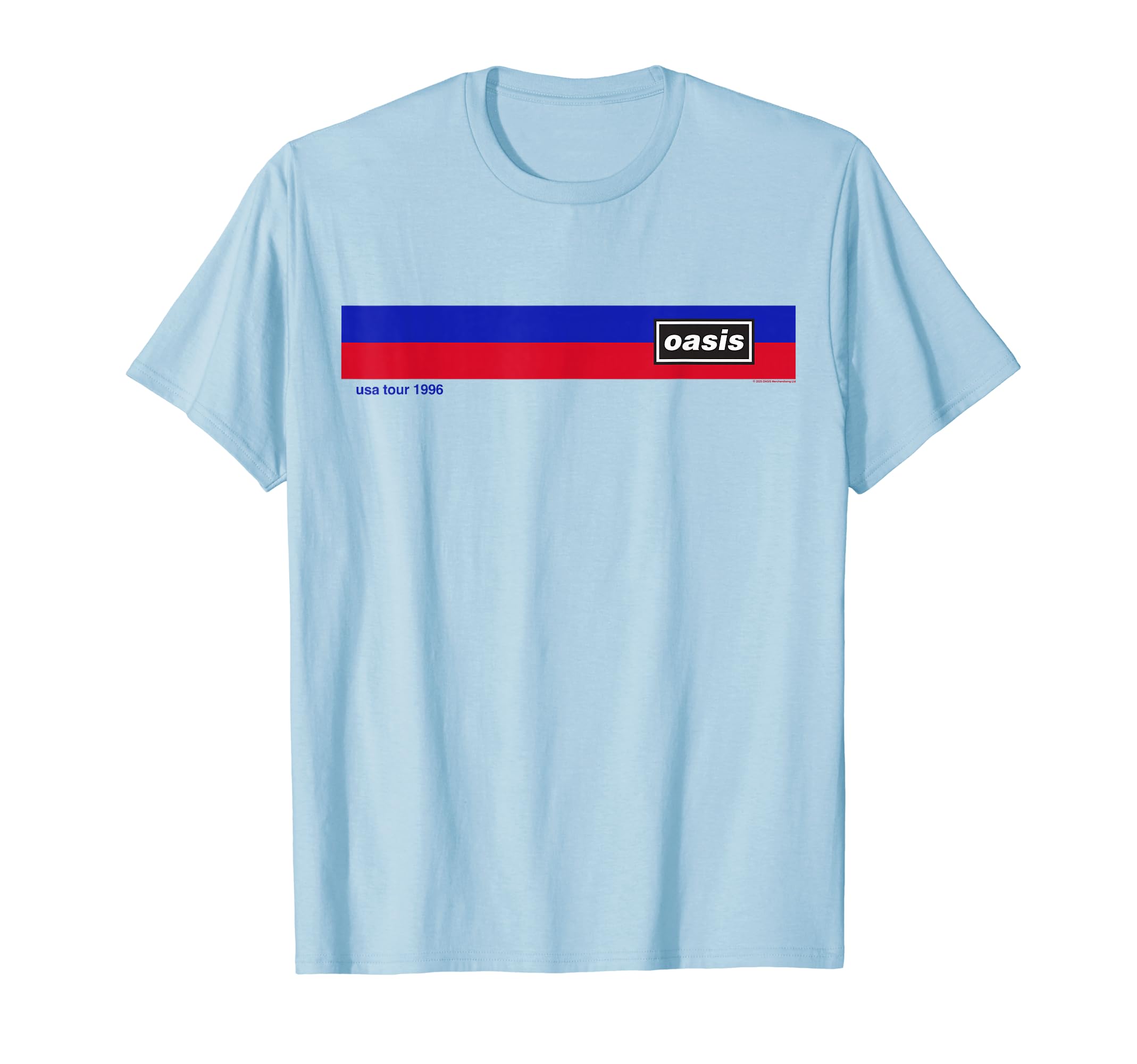 

Oasis – Amazon Exclusive Vintage USA Tour 1996 Baby Blue T-Shirt