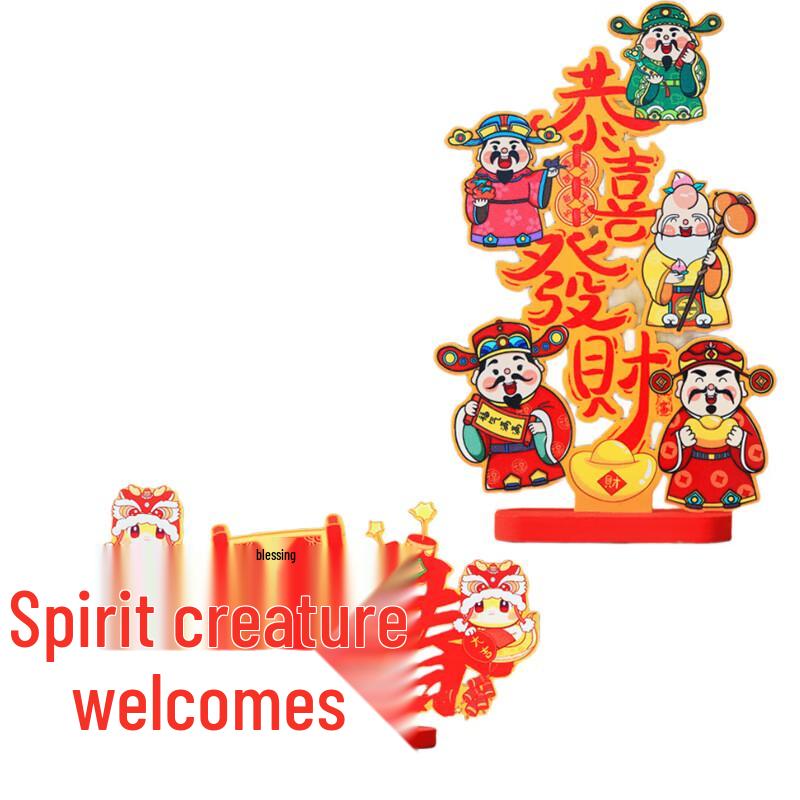 KODENOR Wooden Snake Year Spring Festival Ornament