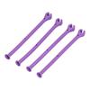 4PCS Heat Resistant Wine Glass Holder Adjustable Purple Silicone Wine Glass  Home Bar