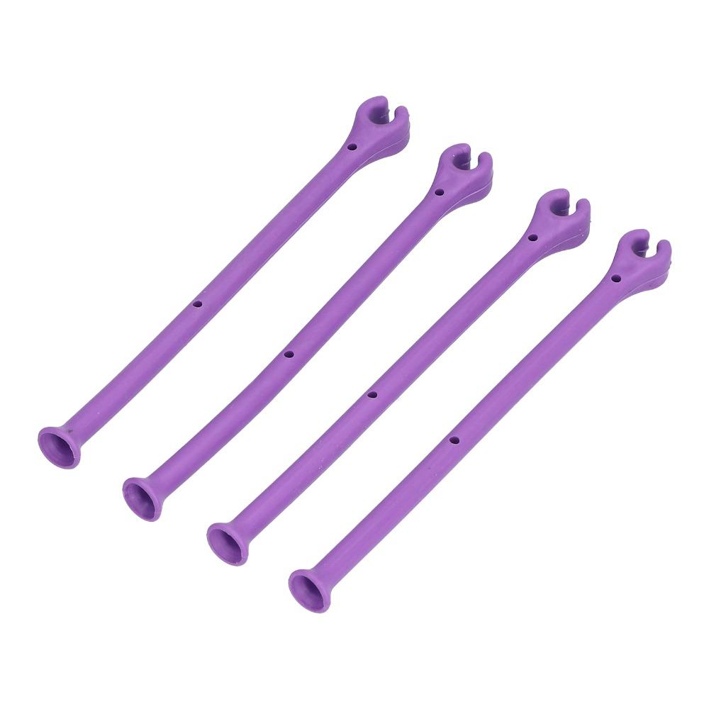 4PCS Heat Resistant Wine Glass Holder Adjustable Purple Silicone Wine Glass  Home Bar