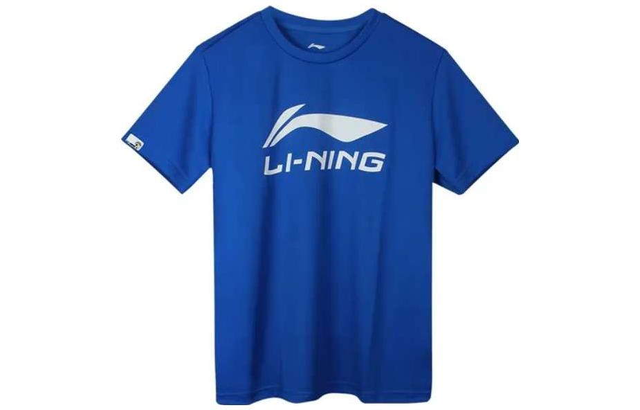 Li Ning Regular T Shirt Women s Crystal Blue AHSR790-3 L
