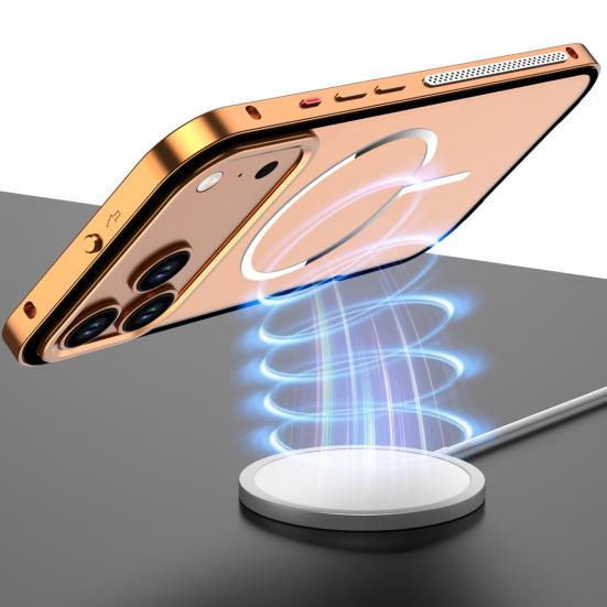 Magnetický kryt na telefon pro řadu IPhone 17 Kovový rám Ochranný kryt na telefon Rychlý odvod tepla Bezdrátové nabíjení Skořepina telefonu