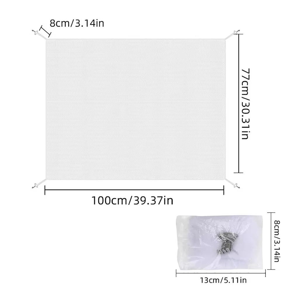

1 шт. Бар єрна сітка для захисту двигуна автомобіля, відлякувач комарів, протикомашина, повітряний радіатор автомобільна сітка, універсальна, портативна білий
