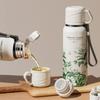 with Filter Flower Pattern Thermos Bottle Stainless Steel Thermal Cup Travel Mug  Travel