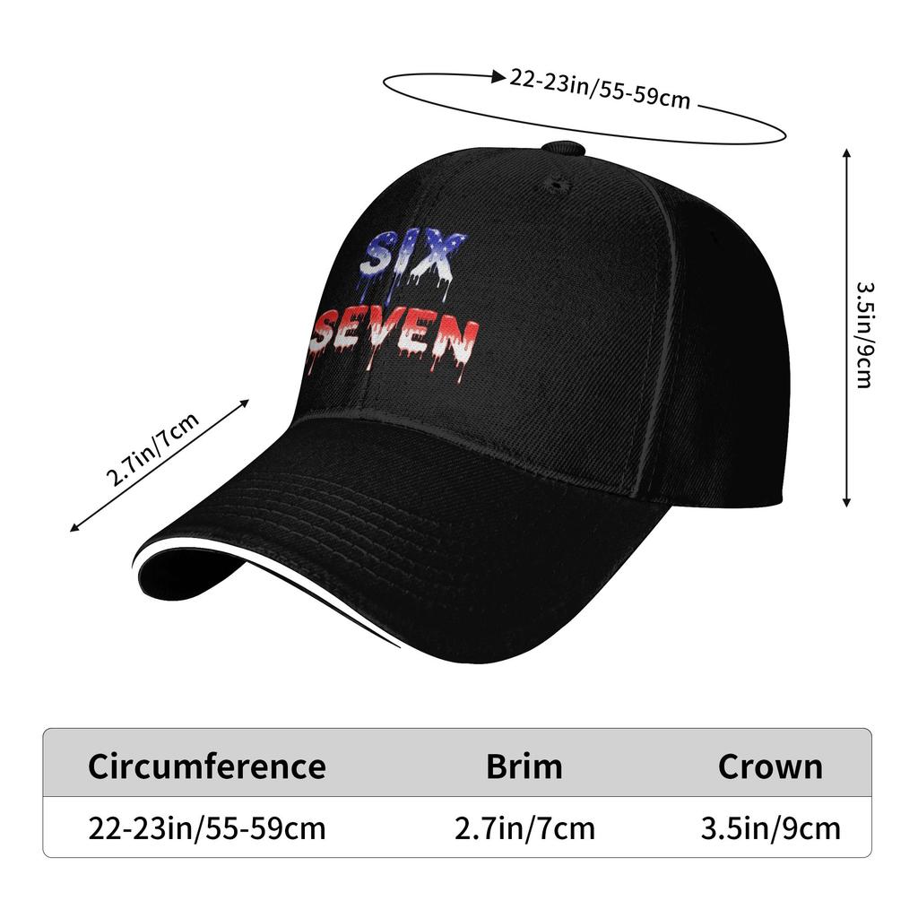 Funny 67 Shirt Meme Six Seven Drip Number Baseball Cap  Fashion Trucker Hat Summer Unisex-Teens Tennis Skate Baseball Caps