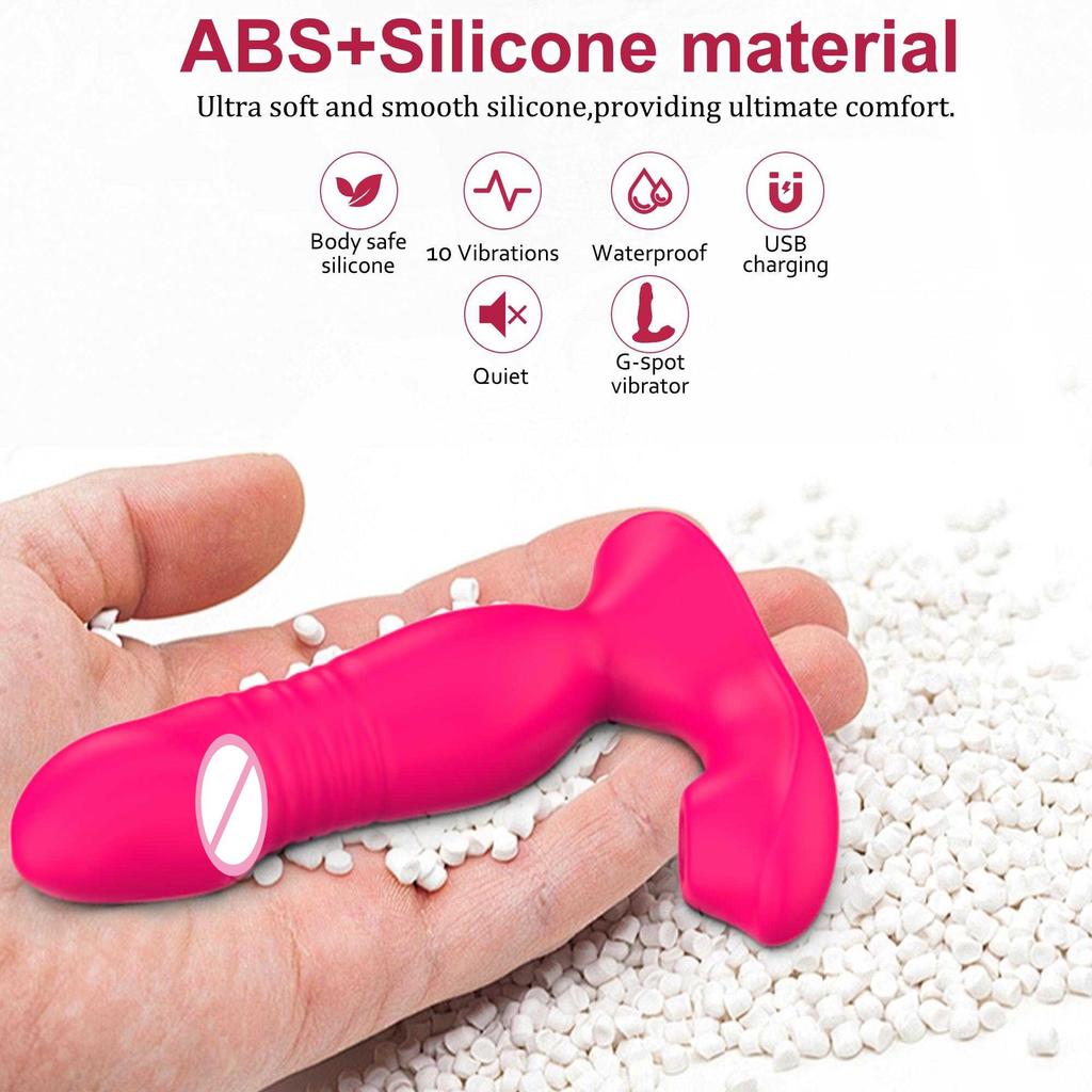 Wearable Panties Sucking Vibrators Remote control Thrusting Dildo Clitoris Stimulator G Spot Vagina Massage Butt Plug Sex Toys