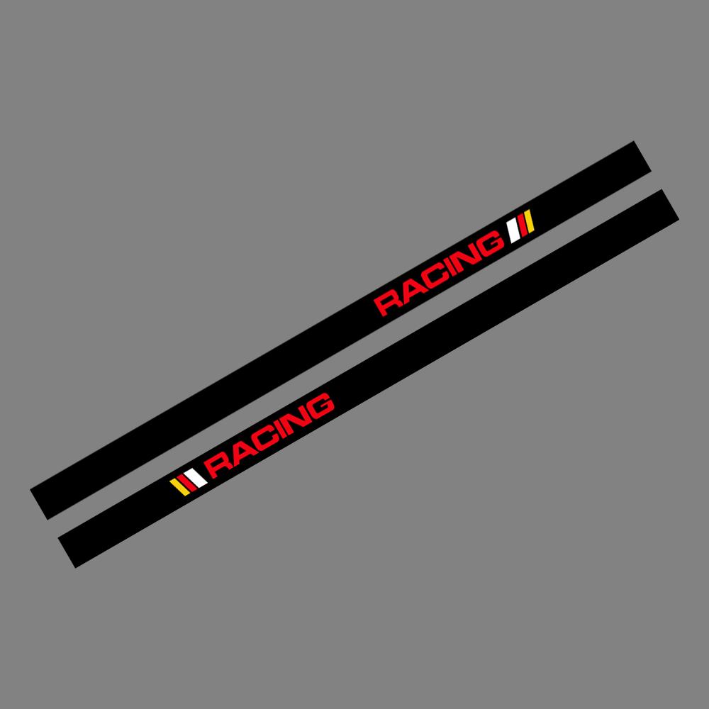 2PCS Car Door Racing Stripe Sticker Vinyl Decor Auto Exterior Decal Decor Tuning Accessories For Tesla Model 3 Y S X 2016-2024