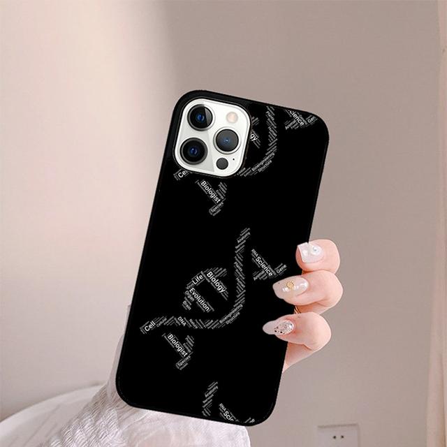 Retro DNA Science Illustration Phone Case For iPhone 17 Air 13 12 14 15 16  Cover For Apple Pro Max Plus Coque
