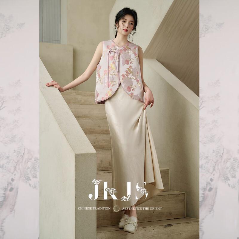 Damenweste im neuen chinesischen Stil mit Jacquardmuster