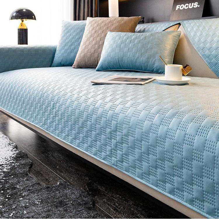 Sofa Cushion Four Seasons Universal Technology Cloth Modern High-Grade Light Luxury Waterproof And Non-Slip Cushion Non-Stick Fur Seat Cushion Cover