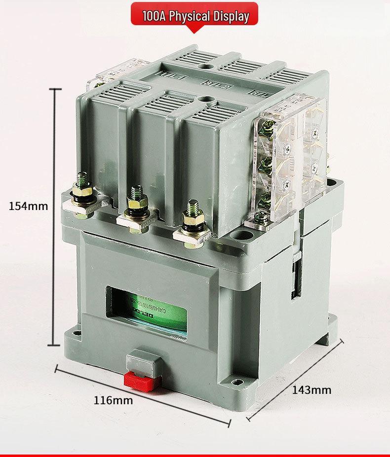 Stycznik AC przemysłowy DELIXI CJ40 380V/220V, 100A-1000A Amper.
