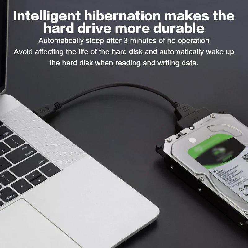 SATA To USB 3.0/Type-C/2 In 1 USB3.0 Type-C Cable Up To 6 Gbps For 2.5 Inch External HDD SSD Hard Drive SATA 3 22 Pin Adapter