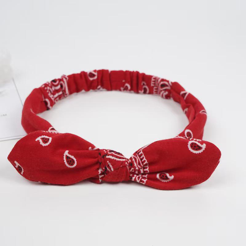 Ethnic Style Knotted Rabbit Ears Elastic Sport Headband