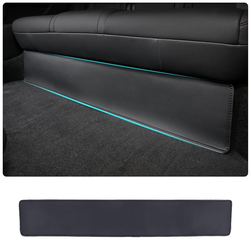 Rear Lower Protective Mat For Tesla Model Y Juniper / Pu Leather Under Anti-kick Pad Car Interior Accessor B7u5