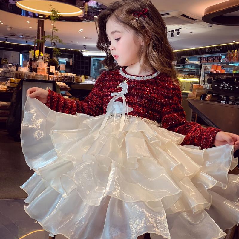 

Girls Winter Princess A-line Dress 110cm