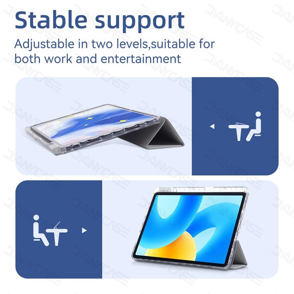 Tablet-Hülle für HUAWEI MatePad SE 11 Zoll 2024 HUAWEI MatePad 11,5 Zoll Honor X9 11,5 Transparente Rückseite mit Stifthalter Schlichte Großzügige Hülle