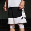 Li-Ning Badfive Series Logo Print Sweat-Absorbent Comfortable Loose Sports Casual Shorts Men Bottoms Gray Cold-Tan Black AAPS031-6