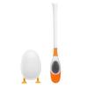 Toilet Brush 360-Degree All-Purpose Silicone Brush with Holder Cartoon Duck Shape Wall Hanging Type Household Toilet Scrubber