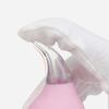 Baby Nasal Aspirator Drop Shaped Nasal Cleaner PVC Manual Squeeze Medical Silicone Head Nose Cleansing Sucker for Newborn Pink