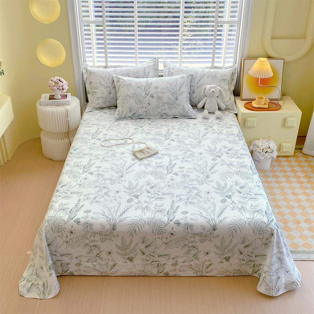 

Хлопковая простыня для двуспальной кровати, однотонная верхняя простыня, одинарная/полуторная/королевская, с цветами, плоская простыня, мягкое домашнее постельное белье 160x230cm 1pc