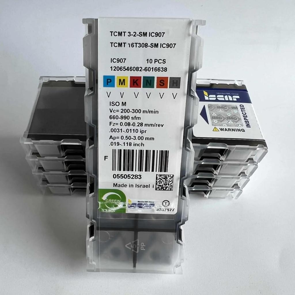 ISCAR / TCMT16T308-SM IC907  /Industrial indexable Carbide Inserts 10 PCS
