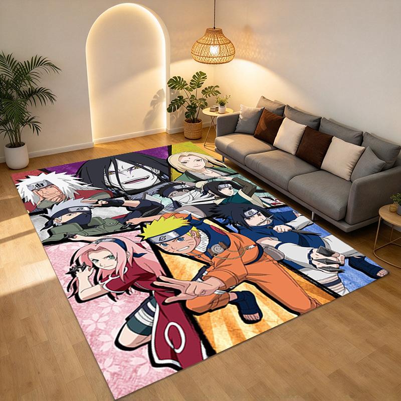 Naruto Characters Living Room Nonslip Area Rug Soft Carpet For Bedroom Game Playroom Sofa Office Home Decor Doormat Christmas Gift C9301539
