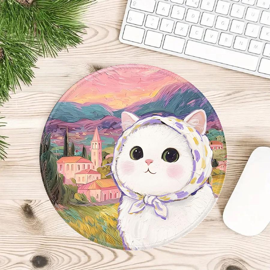 Cute Cat 1pc Mouse Pad Game Console Pad Computer Laptop Pad Keyboard Mouse Pad Office Pad Desk Accessories Anti Slip