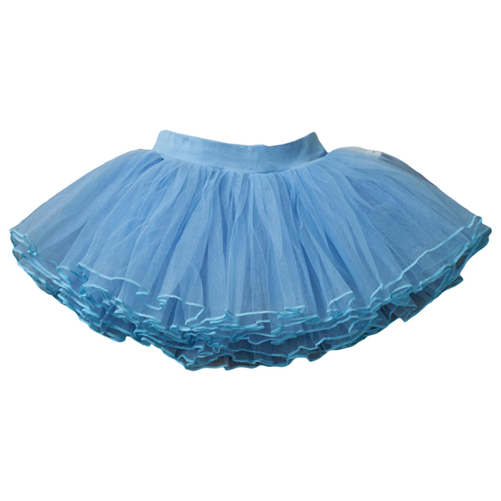 

Breathable Comfortable Skirt Ideal for Long Intensive Practice and Stage Shows with Easy Care Fabric Short Dress S синій