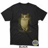 Meowl Cat Maglietta Vintage Divertente Y2K Gatto Gufo Meme Maglietta