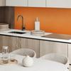 Self-Adhesive Vinyl Panel Perfect for Modern Interiors 100x50 cm Orange Color