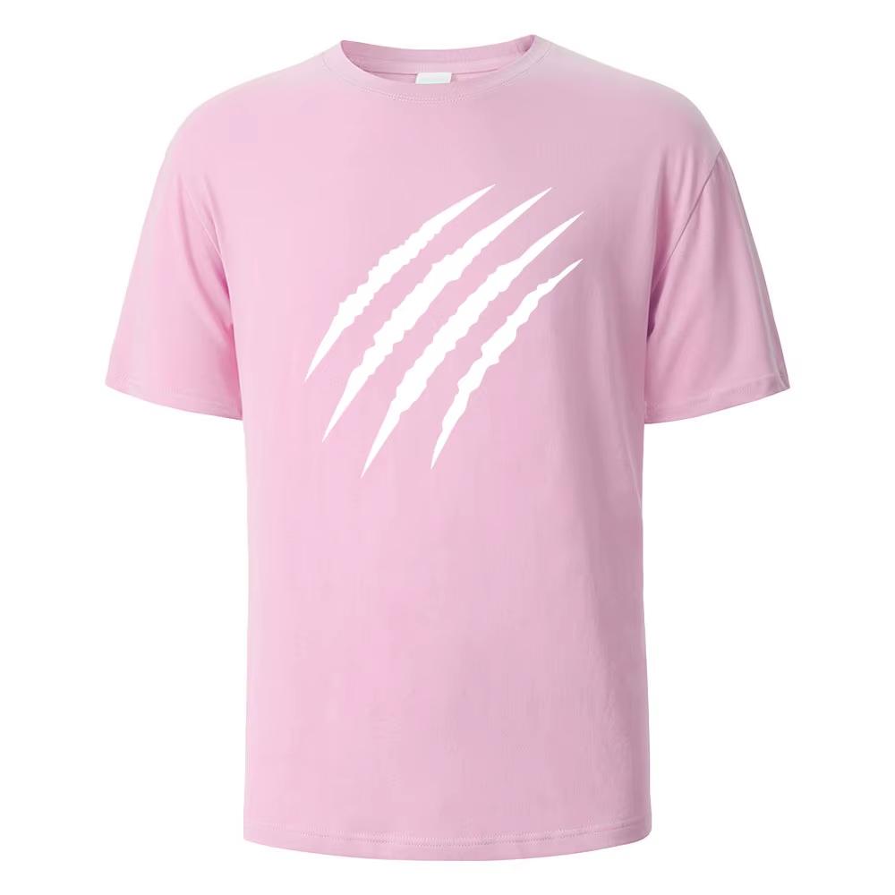 Unisex Summer Pattern Printed Short Sleeved Tshirt Fashionable And Simple Round Neck Tshirt Versatile Tshirt