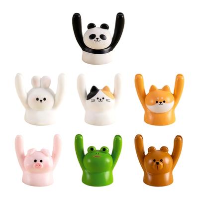 Raising Hand Animal Photo Holder Table Number Holders Microlandscape Ornament Memo Photo Holder Dollhouses Accessories