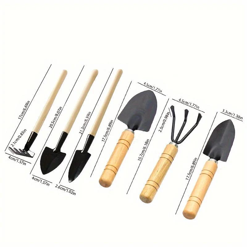 3pcs/Set Premium Gardening Tool Flower Rake Spade Beach Soil Scoop Growing Garden Flower Pots Household Plant Pine Soil Shovel