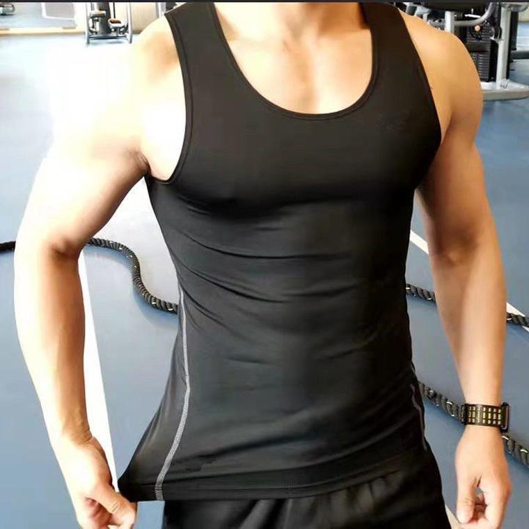 Chaleco de Entrenamiento para Hombre de Secado Rápido y Alta Elasticidad - Capa Base Transpirable que Absorbe el Sudor para Correr y Baloncesto