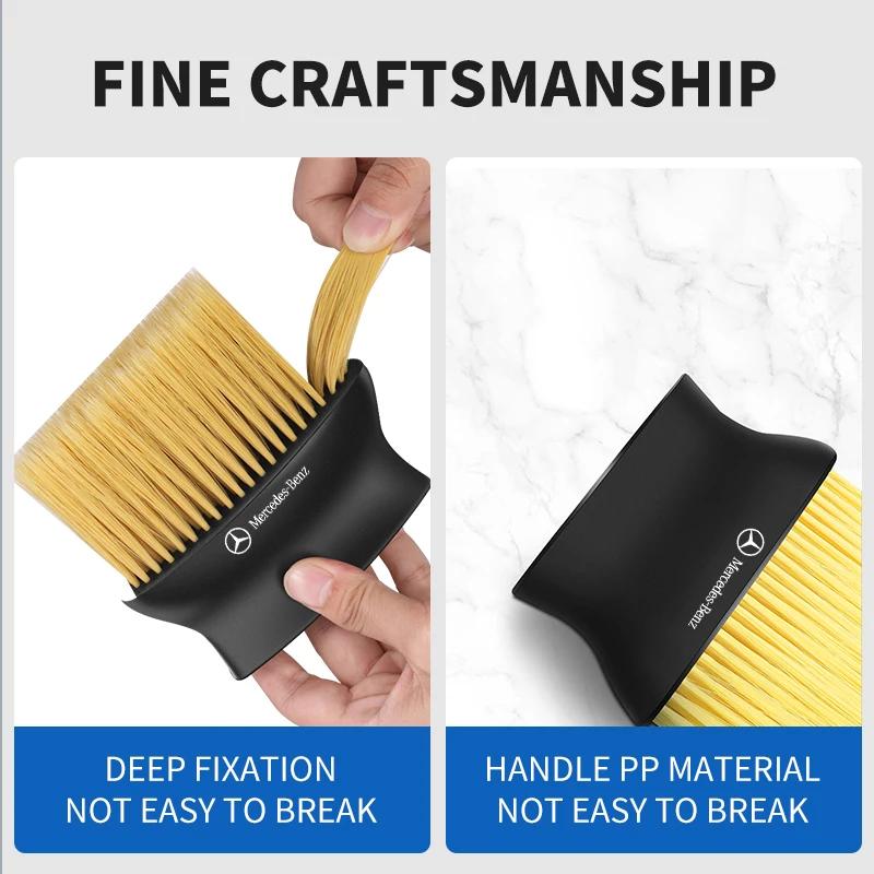 1PCS Car Detailing Dust Sweeping Tools Auto Interior Duster Brushes For Mercedes Benz B/C/E/S Class A Class C200L GLC GLK CLA