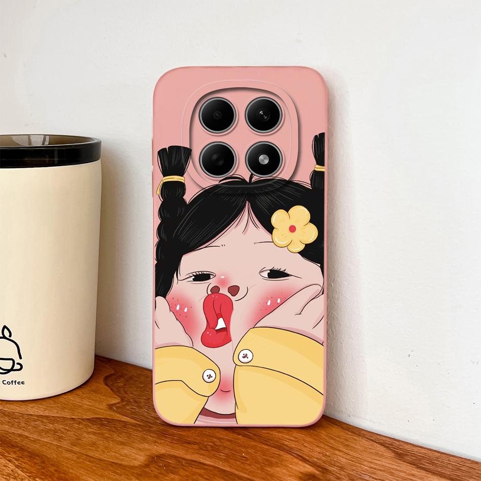For Poco M8 Pro Case Cute Design Shockproof Phone Protector Soft Liquid Silicone High Quality Back Cover For Poco M 8 M8Pro Capa
