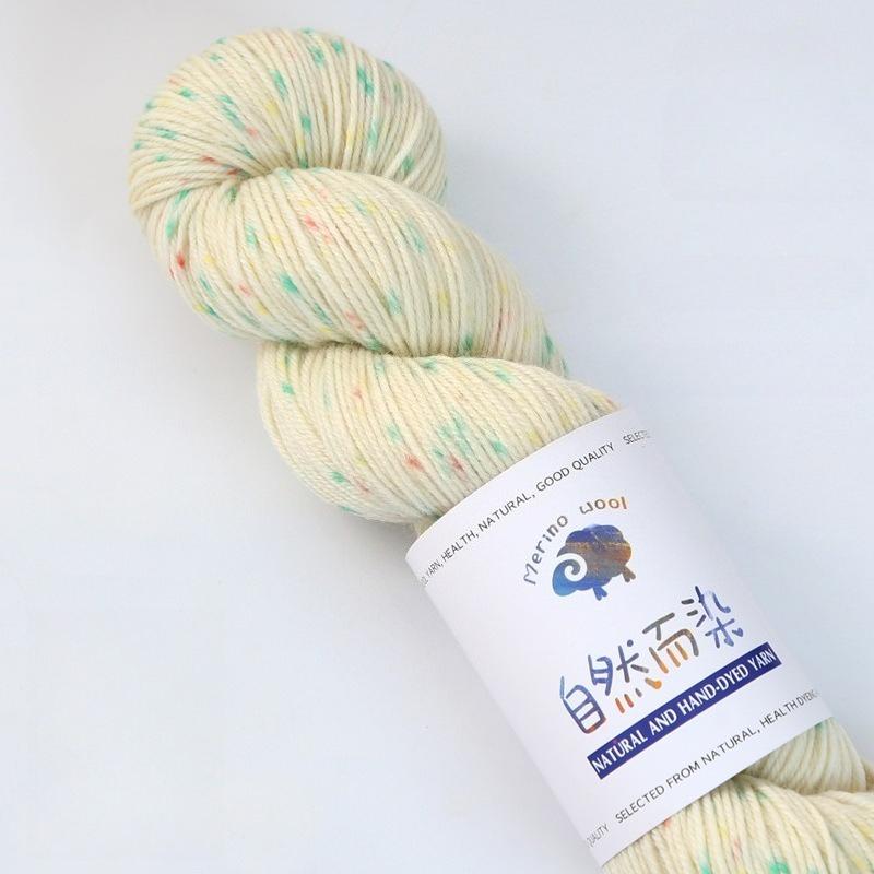 100g Chunky Merino Wool Yarn Hand Dyed Speckled Gradient Yarn Thread Soft Warm Wool for DIY Knitting Sweaters Scarves
