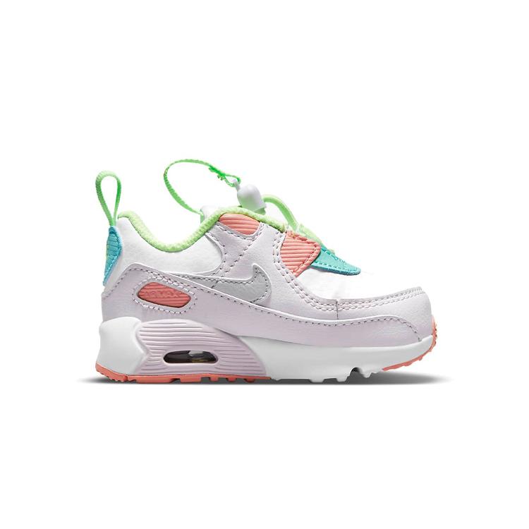 Nike Air Max 90 Toggle Comfortable Round Toe Abrasion Resistant Abrasion Resistant Low Top Toddler Shoes CV0065-102