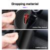 2 Stück Kohlefaser Leder Auto-Getränkeuntersetzer Wasserschale Matte Für Hongqi H5 H6 H9 E-QM5 HS3 HS5 HS6 HS7 Anti-Rutschmatte Innenraumzubehör