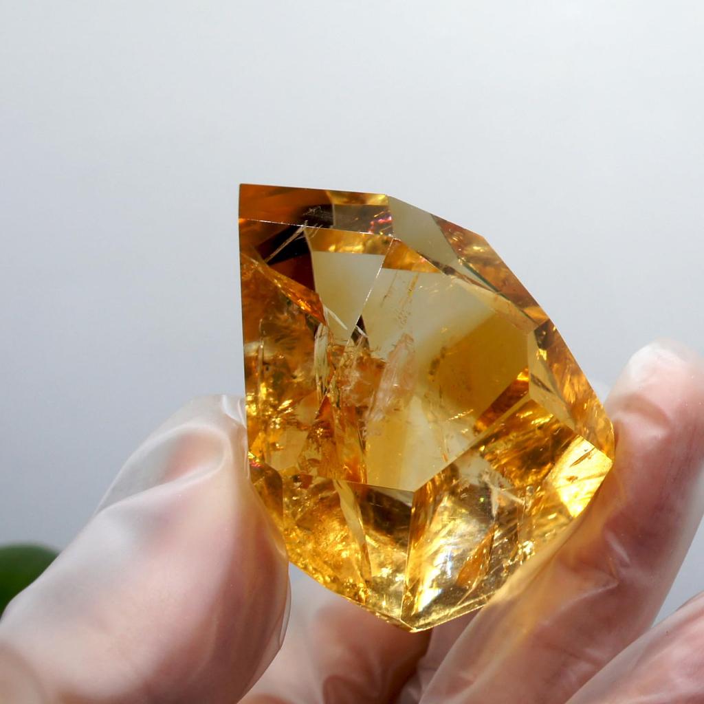 Citrine Natural Quartz Carefully Raw Feng Good Home New Gift [TANAKA YA] Crystal, Selected, High-Quality Ornament, Stone, Purification, Mineral,