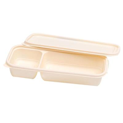Homeglen Disposable Corn Starch Dual Compartment Lunch Box