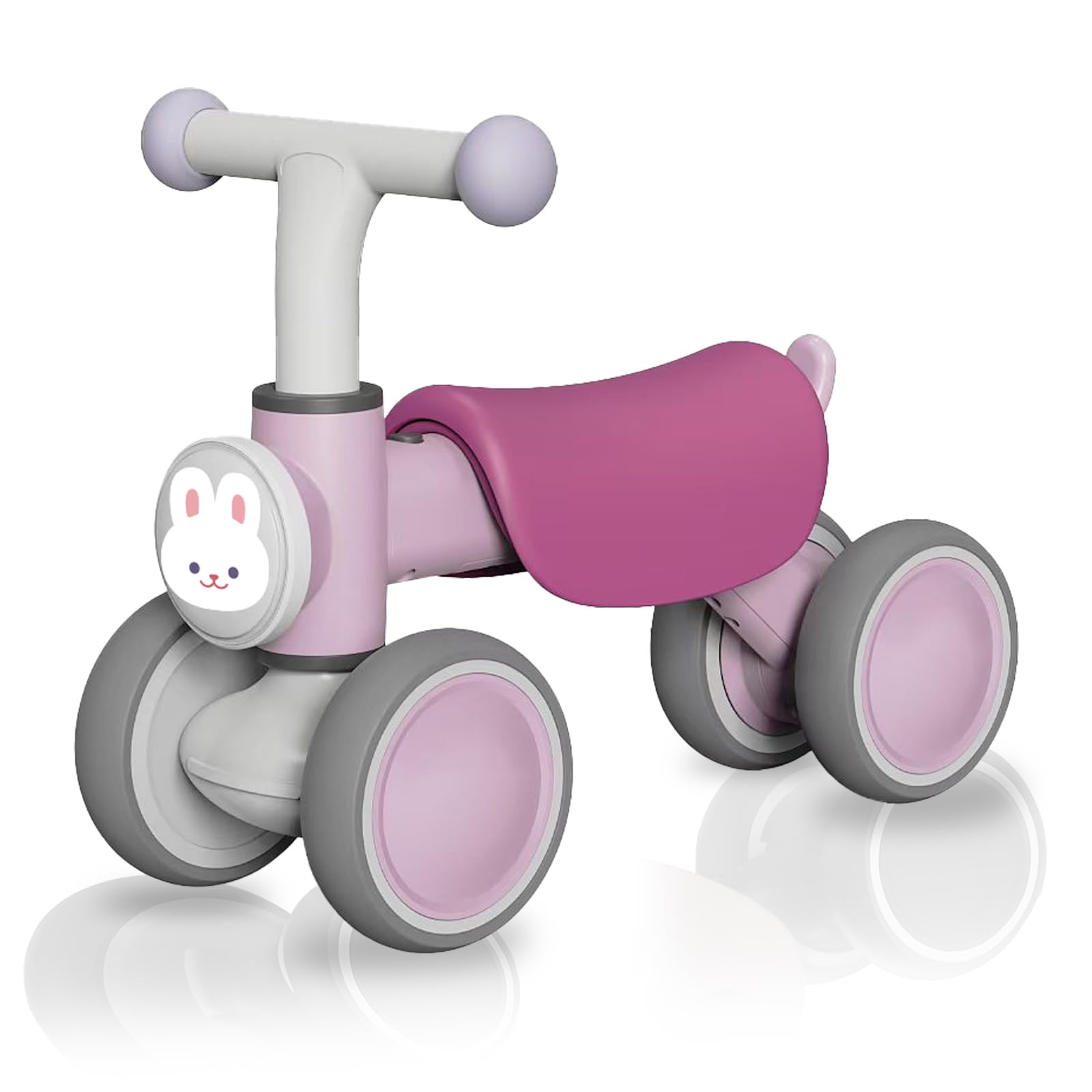 

Pykes Peak Little Rider Children s Four-Wheel Vehicle Bunny Birthday Gift Compact Ultra-Lightweight Baby Stroller Balance Ride-on Toy with Handle